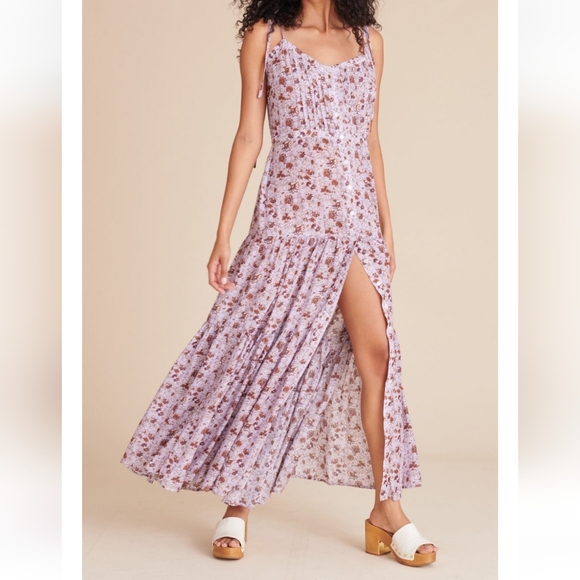 Veronica Beard Windansea Floral Print Maxi Dress - Picture 2 of 7